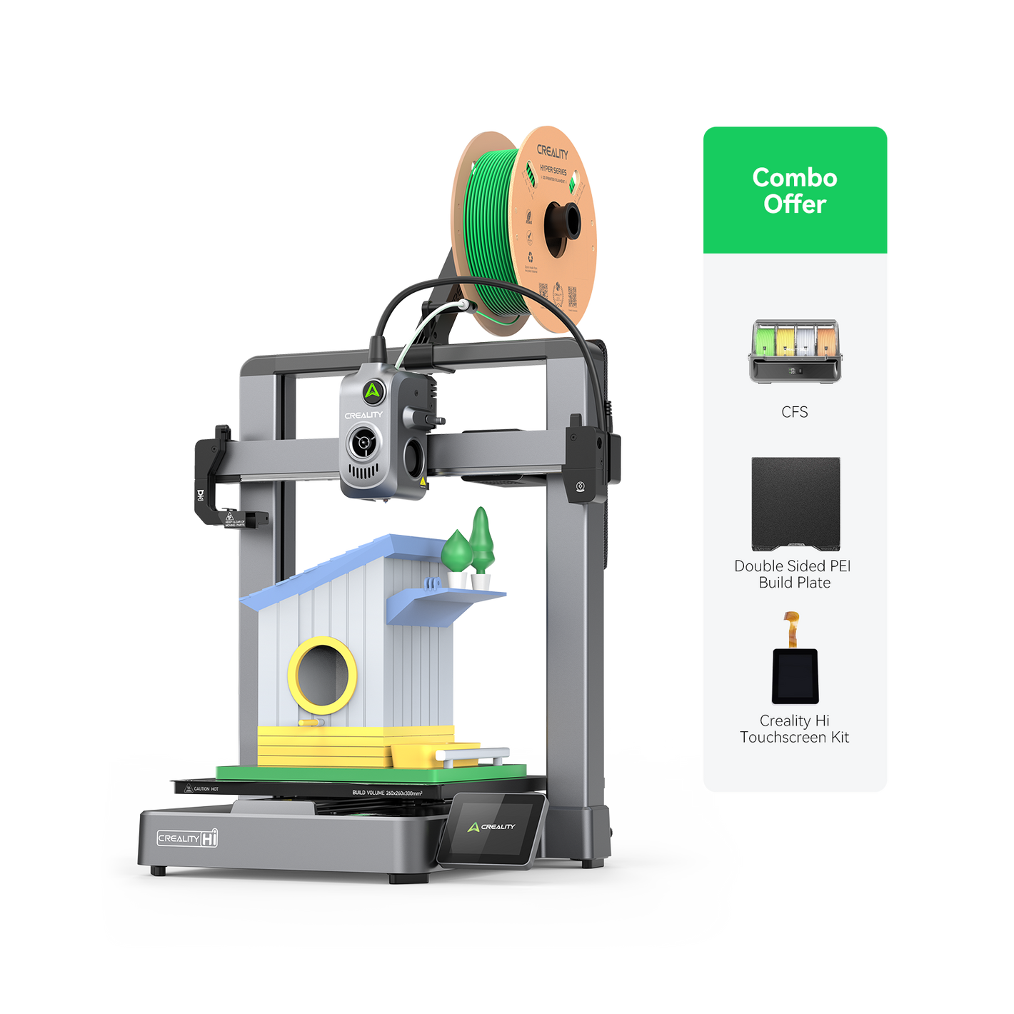 Creality Hi Combo 3D Printer — 16-Color Multi-Material Printing