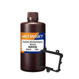 ANTINSKY Flame Retardant Resin Black 1.5KG — Fire-Resistant 3D Printing Resin