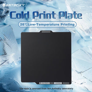 ANTINSKY Cold PEI Build Plate for Bambu Lab 3D Printer