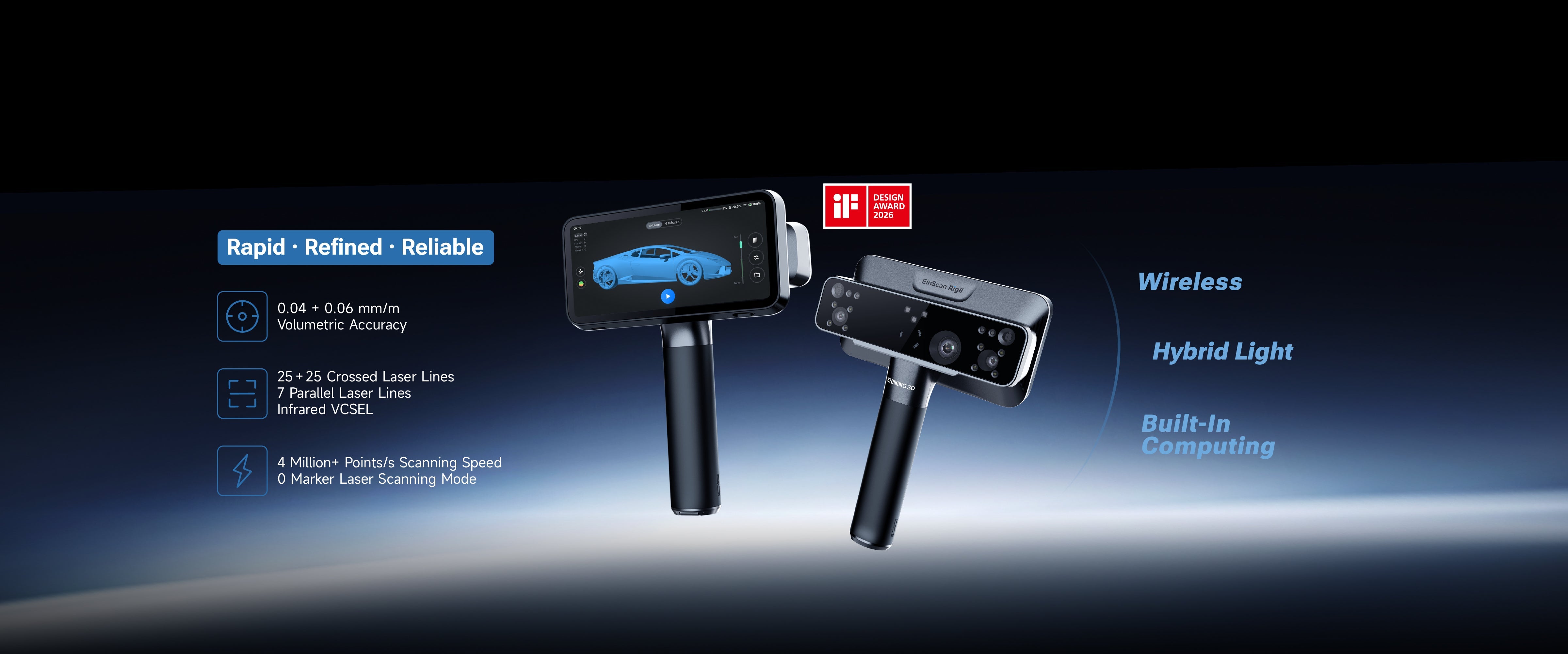Shining 3d Rigil SHINING 3D EinScan Rigil 3D Scanner | InnoStation 3D